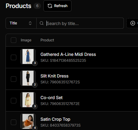 Catalog control